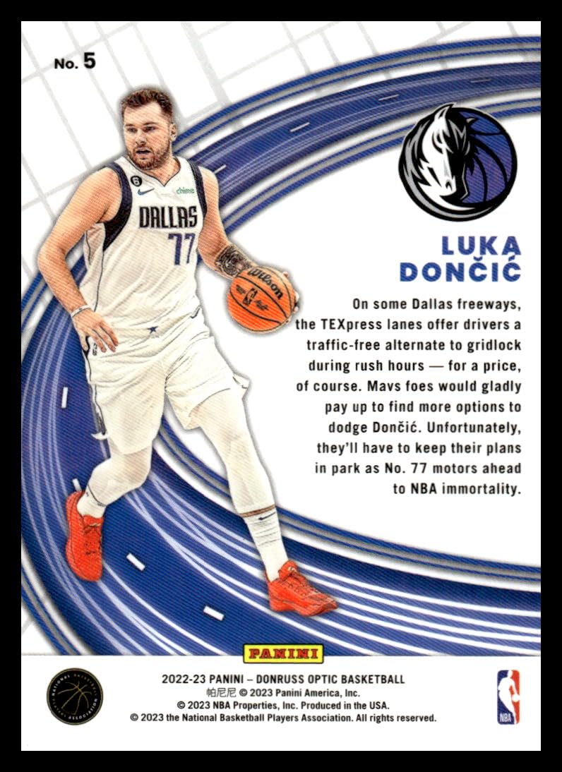 Amazon.com: 2022-23 Donruss Optic Express Lane #5 Luka